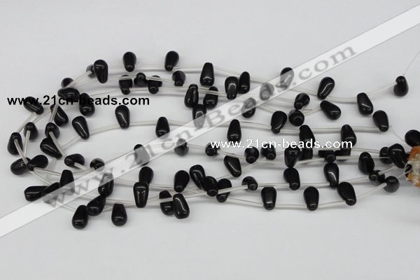 CCN458 15.5 inches Top-drilled 8*12mm teardrop candy jade beads