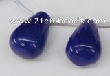 CCN468 15.5 inches Top-drilled 18*25mm teardrop candy jade beads