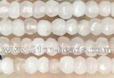 CCN5101 15 inches 3*4mm faceted rondelle candy jade beads