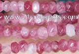CCN5105 15 inches 3*4mm faceted rondelle candy jade beads