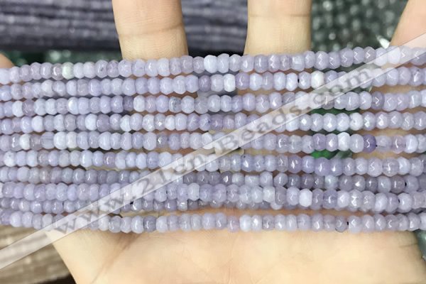 CCN5108 15 inches 3*4mm faceted rondelle candy jade beads