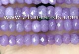 CCN5109 15 inches 3*4mm faceted rondelle candy jade beads