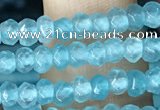 CCN5112 15 inches 3*4mm faceted rondelle candy jade beads