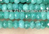 CCN5117 15 inches 3*4mm faceted rondelle candy jade beads