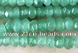 CCN5118 15 inches 3*4mm faceted rondelle candy jade beads