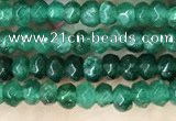 CCN5119 15 inches 3*4mm faceted rondelle candy jade beads