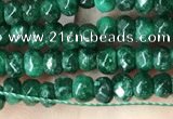 CCN5122 15 inches 3*4mm faceted rondelle candy jade beads