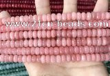 CCN5139 15 inches 5*8mm faceted rondelle candy jade beads