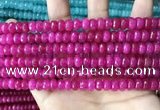 CCN5142 15 inches 5*8mm faceted rondelle candy jade beads