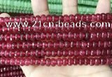 CCN5144 15 inches 5*8mm faceted rondelle candy jade beads