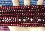 CCN5145 15 inches 5*8mm faceted rondelle candy jade beads