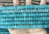 CCN5149 15 inches 5*8mm faceted rondelle candy jade beads