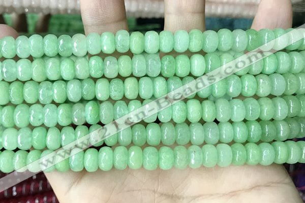 CCN5157 15 inches 5*8mm faceted rondelle candy jade beads