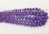 CCN5171 5*8mm - 14*20mm faceted rondelle candy jade graduated beads
