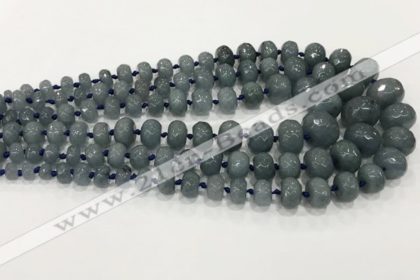 CCN5176 5*8mm - 14*20mm faceted rondelle candy jade beads