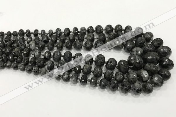 CCN5177 5*8mm - 14*20mm faceted rondelle candy jade graduated beads