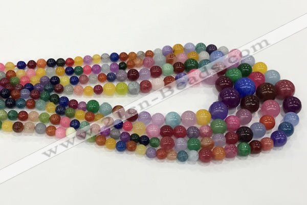 CCN5205 6mm - 14mm round candy jade graduated beads