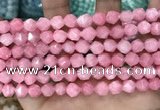 CCN5238 15 inches 8mm faceted nuggets candy jade beads