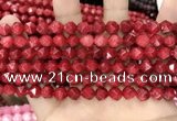 CCN5241 15 inches 8mm faceted nuggets candy jade beads