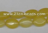 CCN525 15.5 inches 10*14mm oval candy jade beads wholesale