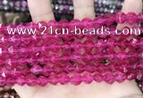 CCN5256 15 inches 8mm faceted nuggets candy jade beads