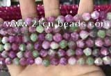 CCN5262 15 inches 8mm faceted nuggets candy jade beads