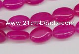 CCN527 15.5 inches 10*14mm oval candy jade beads wholesale