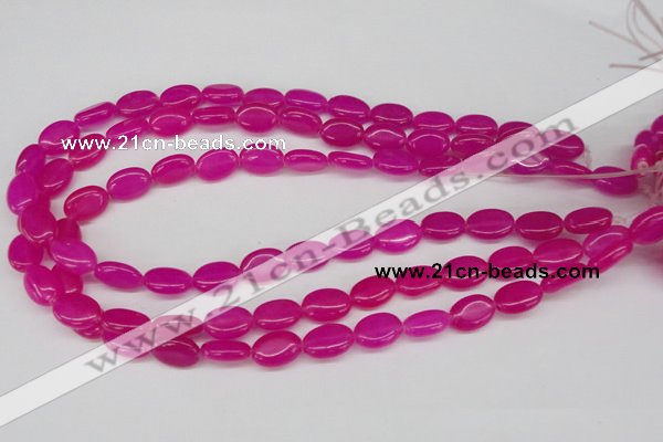 CCN527 15.5 inches 10*14mm oval candy jade beads wholesale