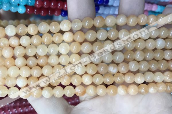 CCN5273 15 inches 6mm round candy jade beads Wholesale