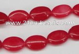 CCN528 15.5 inches 10*14mm oval candy jade beads wholesale