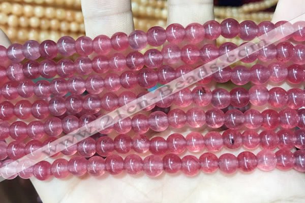 CCN5293 15 inches 6mm round candy jade beads Wholesale