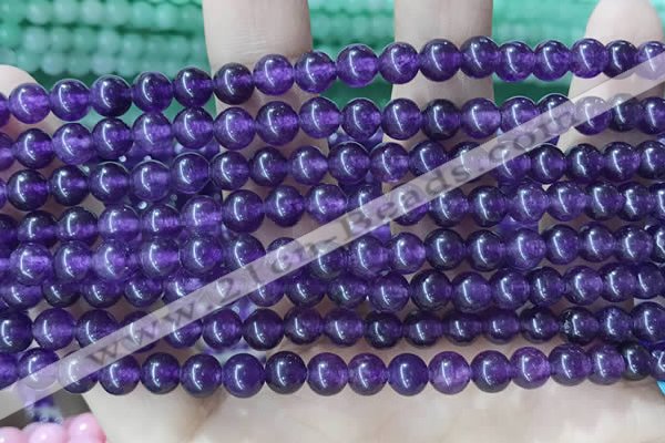 CCN5294 15 inches 6mm round candy jade beads Wholesale