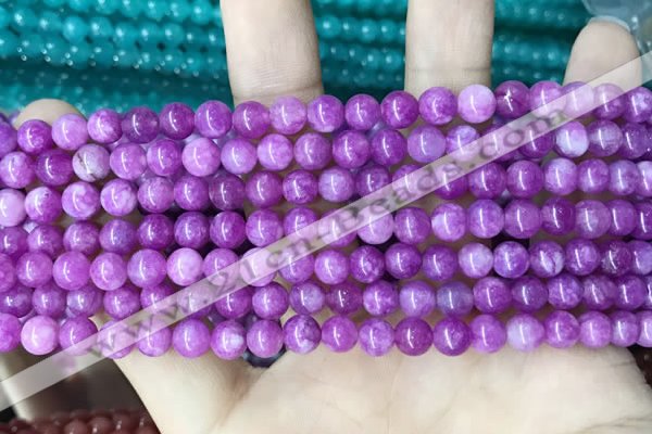 CCN5295 15 inches 6mm round candy jade beads Wholesale