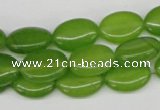 CCN532 15.5 inches 10*14mm oval candy jade beads wholesale