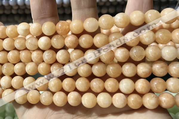 CCN5344 15 inches 8mm round candy jade beads Wholesale