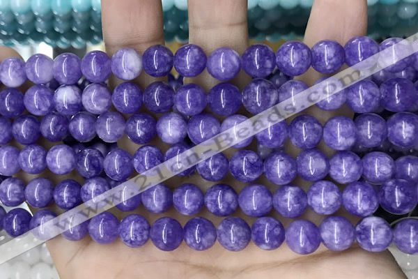 CCN5358 15 inches 8mm round candy jade beads Wholesale