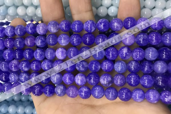 CCN5359 15 inches 8mm round candy jade beads Wholesale