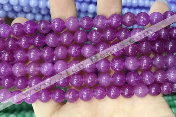 CCN5365 15 inches 8mm round candy jade beads Wholesale