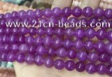 CCN5366 15 inches 8mm round candy jade beads Wholesale