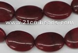 CCN537 15.5 inches 15*20mm oval candy jade beads wholesale