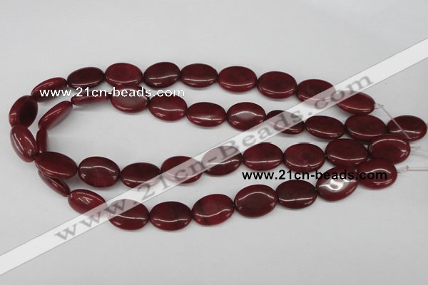 CCN537 15.5 inches 15*20mm oval candy jade beads wholesale