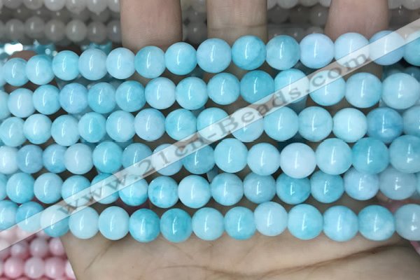 CCN5398 15 inches 8mm round candy jade beads Wholesale