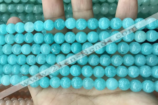 CCN5403 15 inches 8mm round candy jade beads Wholesale