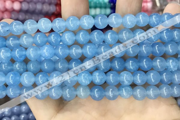 CCN5432 15 inches 8mm round candy jade beads Wholesale