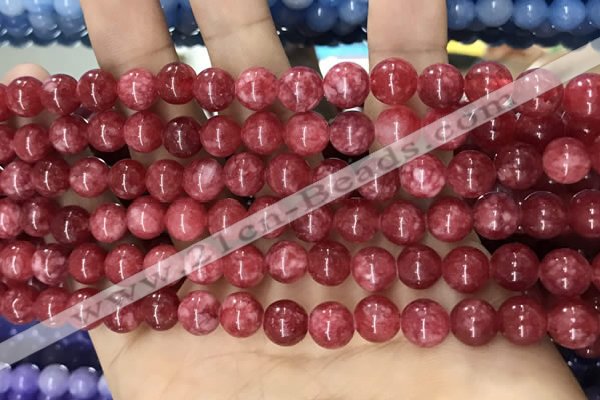 CCN5485 15 inches 8mm round candy jade beads Wholesale