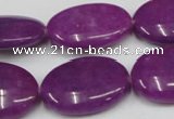 CCN549 15.5 inches 18*25mm oval candy jade beads wholesale