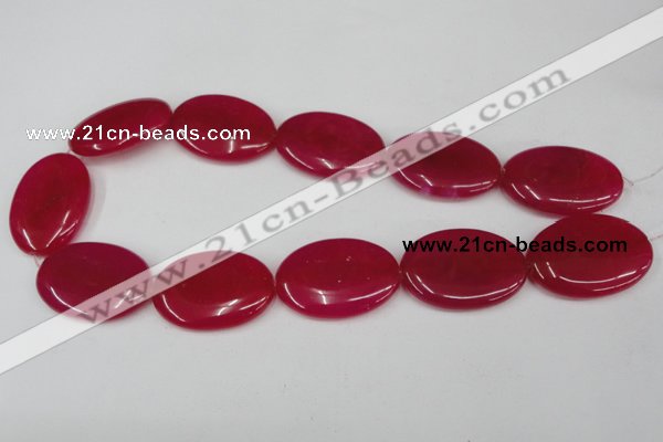 CCN555 15.5 inches 25*35mm oval candy jade beads wholesale