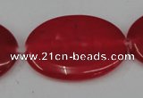 CCN556 15.5 inches 25*35mm oval candy jade beads wholesale