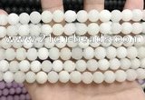 CCN5574 15 inches 8mm round matte candy jade beads Wholesale