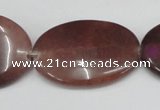 CCN558 15.5 inches 25*35mm oval candy jade beads wholesale